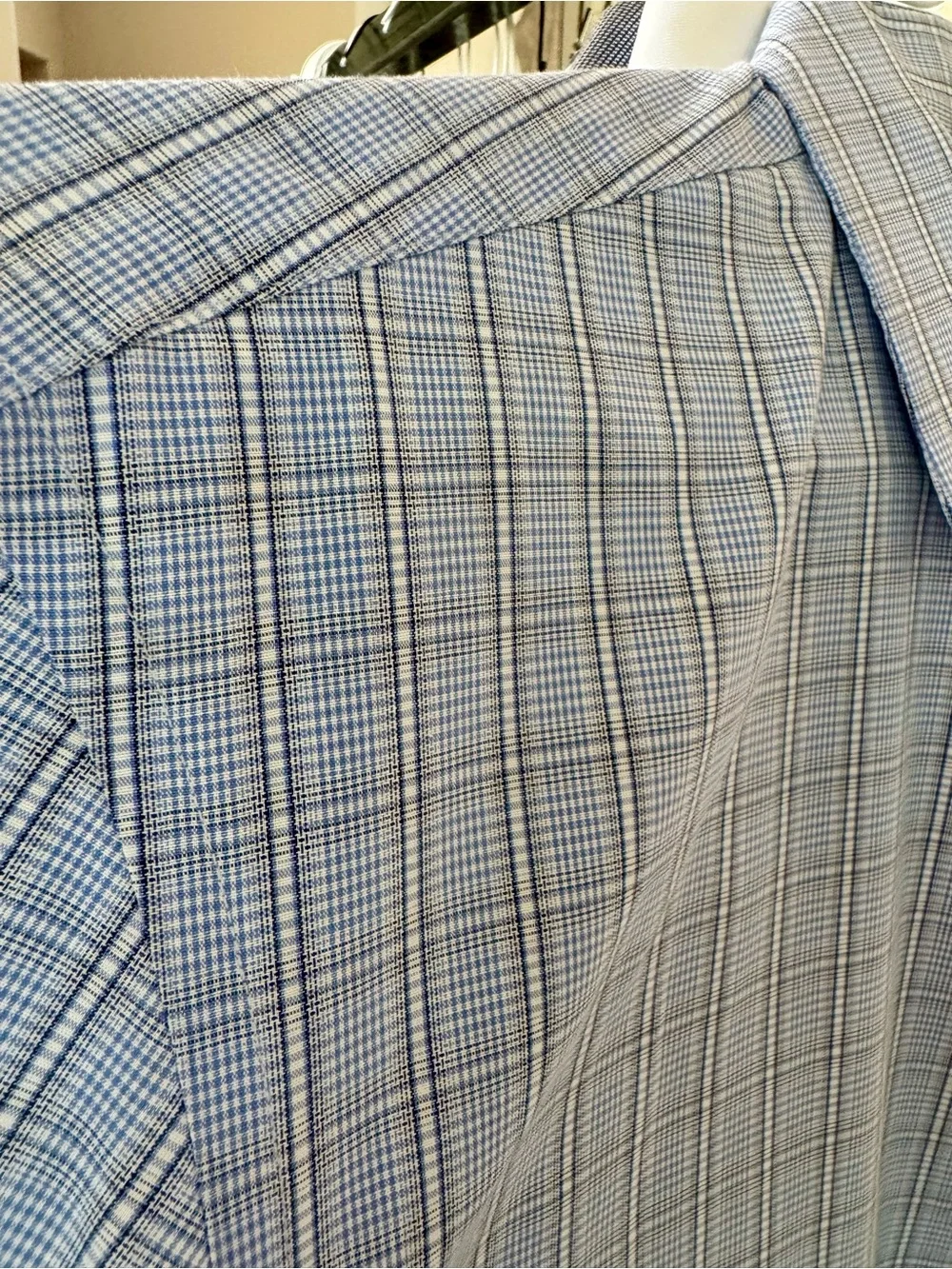 Banana Republic Blue Plaid Dress Shirt